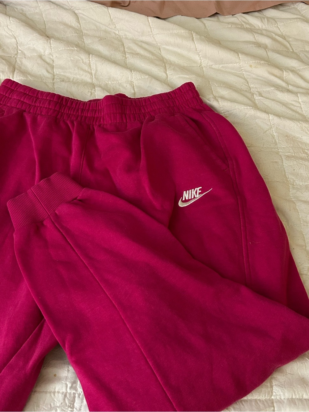 Nike Kids Magenta Fleece Joggers